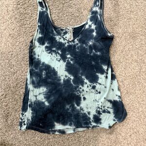 Navy Tie-Dye Tank Top